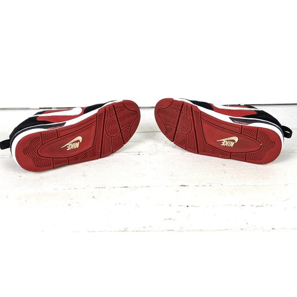 Vintage Nike Air red black white basketball shoes 9 - Picture 5 of 7
